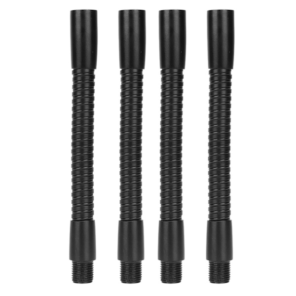 4 st gåshalslampsslang i aluminium 10 mm kaliber flexibel bordslampa slang belysningsarmaturer 12 cm