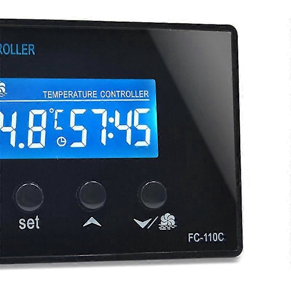 FC-110C 230V10A LCD Mini Basturum Fotspa Digital Temperaturkontroll med Nedräkningstimer Regulator Termostat