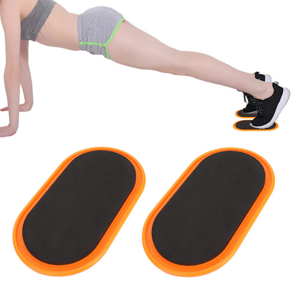 2st Ovala Yoga-skjutskivor Sport Fitness Skivträning Slider Träning Träning Slide Mat Utrustning