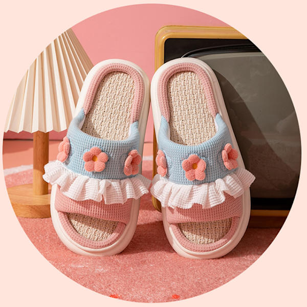 Toffla Bekväm Snabbtorkande Andningsbar halkfri Dam Sandal för Hem Sovrum Rosa 40/41 för 39-40