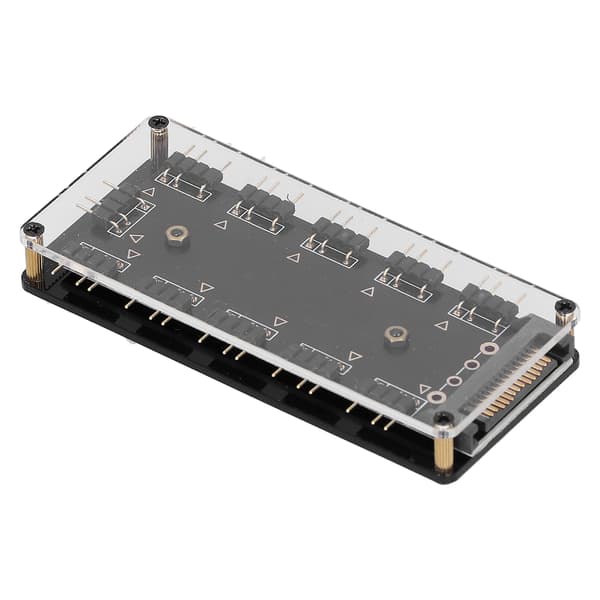 FREEZEMOD RBW Hub Splitter 10-vejs understøttelse 5V lampe med blæser computer vandkøling tilbehør
