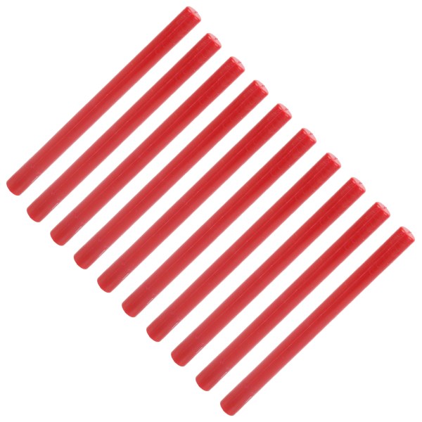 10 stk. forseglingsvoksstift Praktisk røgfri fleksible hotseglpinde til konvolutter Kort ManuskripterKinesisk rød
