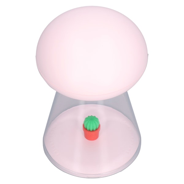 Natlampe 7 farver nem bærbar genopladelig batteri USB opladning dejlig form baby søvn natlysPink