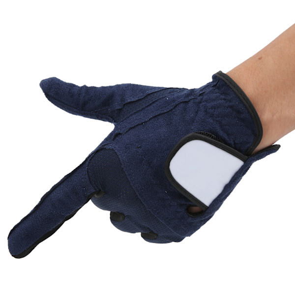 Mænds Golfhandsker Venstre Hånd Mikrofiber Svedabsorberende Bløde Åndbare Golfhandsker Royal Blå27#