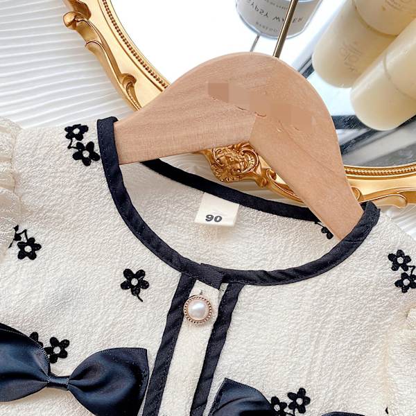 Tyttöjen toppi ja hame, kaksiosainen, lyhyt puff-hiha, söpö ja elegantti, hulmuava hame, lasten kaksiosaiset vaatteet, beige 43,31 tuumaa
