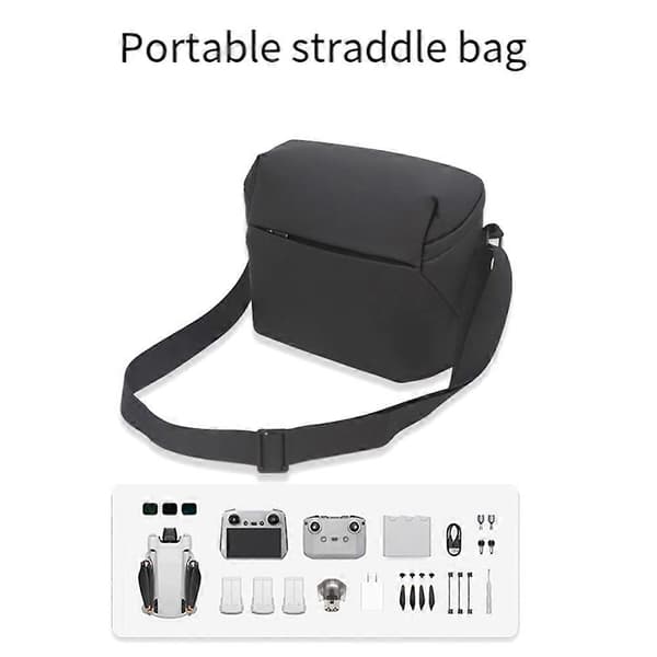 For DJI Mini 3 Pro/Mini 3 Drone Storage Shoulder Bag - Compatible with Mini 2, - Universal Protective Accessory Case Svart