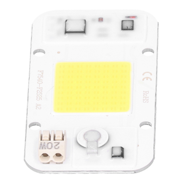 20W/30W/50W 220V LED COB Chip-lamppanel Svetsfri vitt varmt ljus fullt spektrum (vitt ljus 20W)