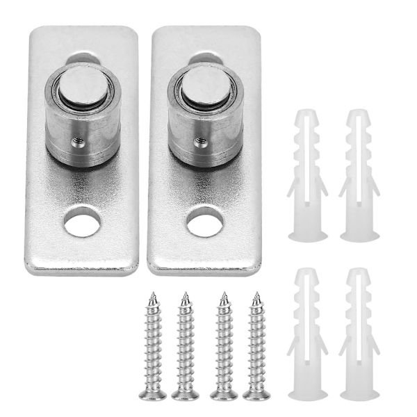 2 Stk Rustfri Stål Stalddør Rulle Gulvguide Skydedør Hardware tilbehør