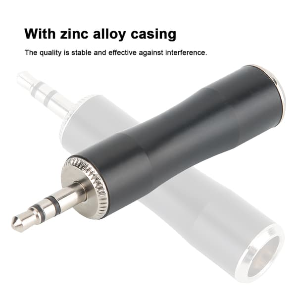 2 stk. 3,5 mm han til forgyldt mini XLR 3-benet hanbalanceret lydadapter-stik