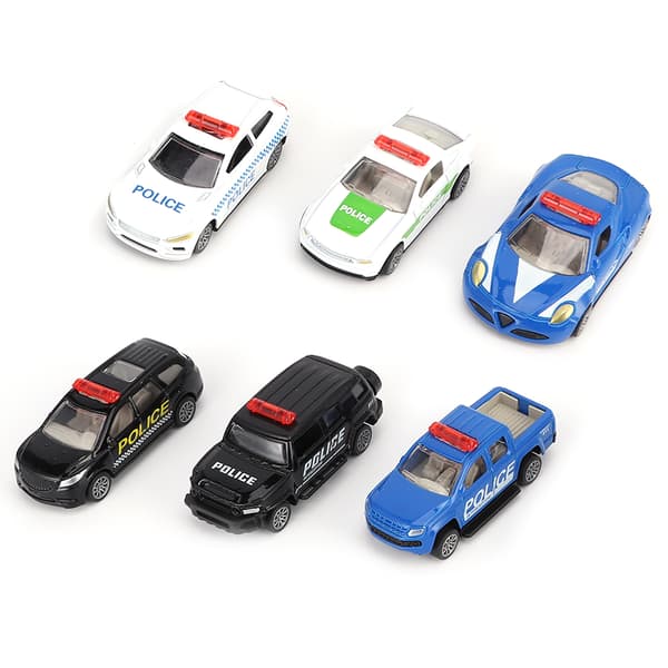 6 stk. 1/60 Legering Bil Legetøj Simulation Køretøjsmodel Børn Kid PullBack Køretøjslegetøj (Style G)