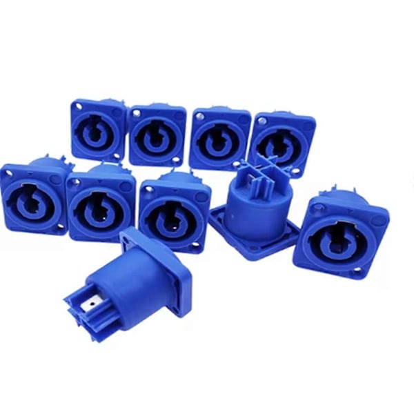 10 stk. Strøm Høyttaler Panel Socket Strøm 20A 3-pinners Socket, Inngang