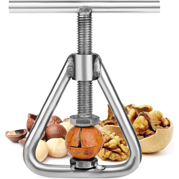 Rustfrit stål nøddetang - kraftigt værktøj til sorte valnødder, jordnødder, valnødder, mandler