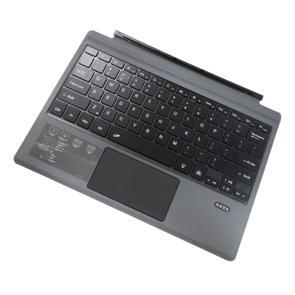 Trådløst Bluetooth-tastatur til Surface Pro 7 7+ Pro6 Pro5 Pro4 Pro3 med Touchpad genopladeligt batteri Ultratyndt tastatur