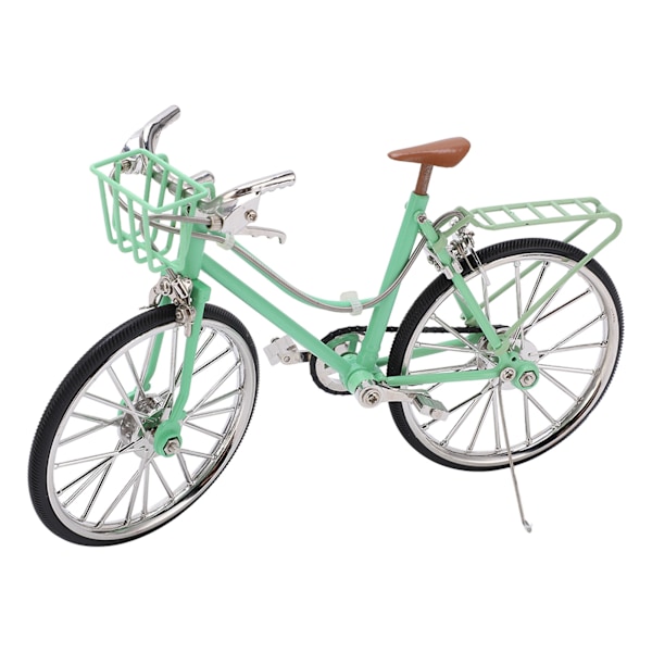 Mini cykelmodel simulering baseret design holdbar legering lysegrøn iøjnefaldende flot indretning cykel legetøj