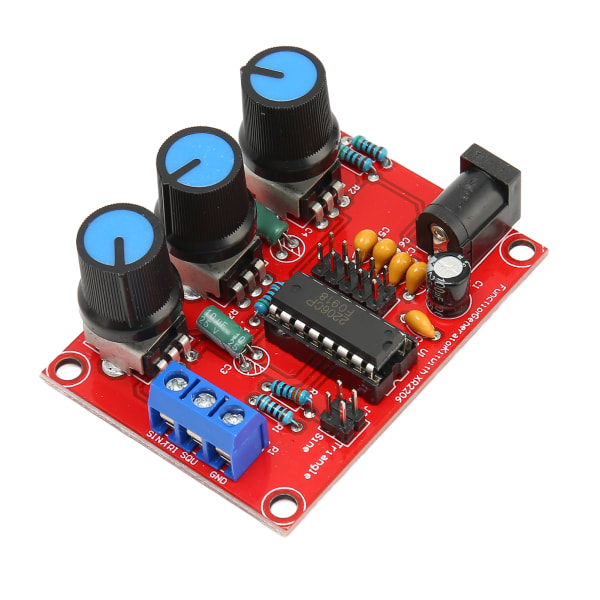 2st signalgeneratorsats sinustriangel fyrkantig utgång 1Hz‑1MHz 9‑12V DC-ingångsfunktion Signalgenerator med case