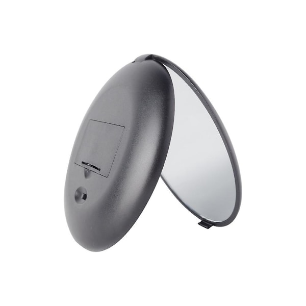 LED-valaistu taskupeili suurennuksella, meikkipeili (musta) 9*1,8cm