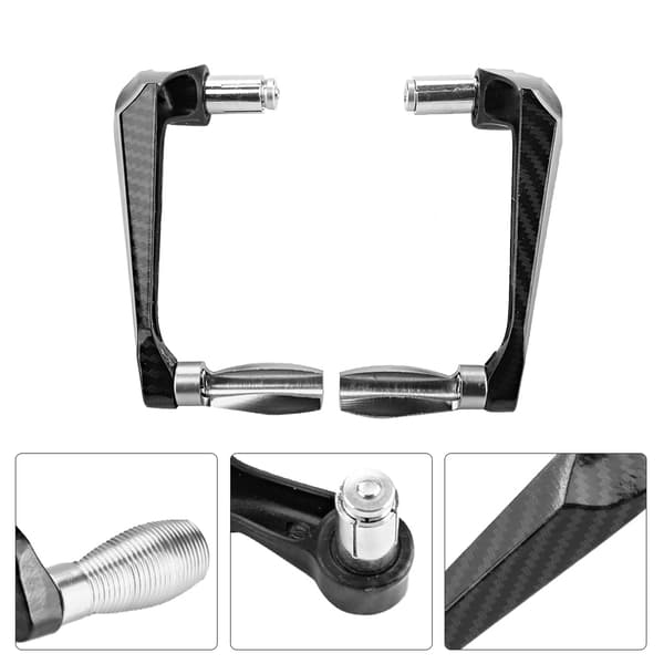 7/8 tums universal bromsskydd för motorcykelstyre i aluminiumlegering (silver)