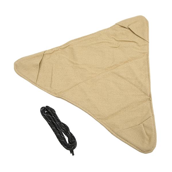 Fällbar Campingpall Tyg Bärbar Lätt Vattentät Mjuk Canvas 36,5 cm Sidolängd Mini Campingpall Tyg Khaki