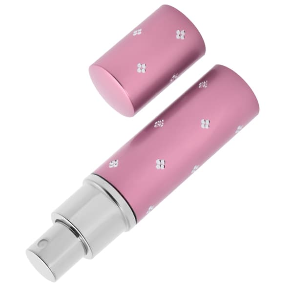 10 ml påfyllningsbar parfymflaska i aluminium, bärbar tom pump, lotion, parfymatomiserare, rosa