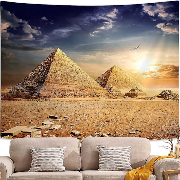 Egyptiska Pyramider Väggbonad