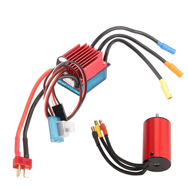 S2845 3700KV Borstlös Motor 35A ESC Set Vattentät Elektrisk Hastighetsregulator för Traxxas för HSP 1/12 RC Bil