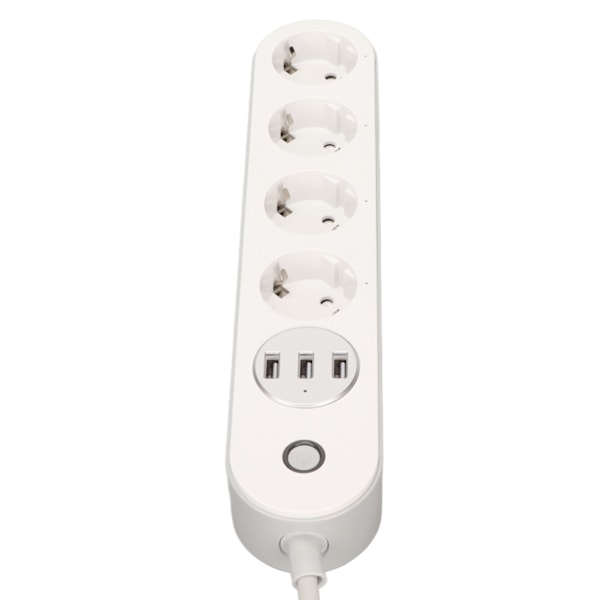 Smart WiFi-stikkontakt 4 AC-stikkontakter 3 USB-porte Stikkontaktliste til hjemmet EU-stik 100‑240V