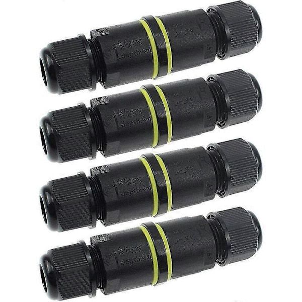 Vedenpitävä kytkentärasia, ulkokäyttöön tarkoitettu sähköliitin IP68 vedenpitävä kytkentärasia 3,5 mm - 7 mm (4 kpl)