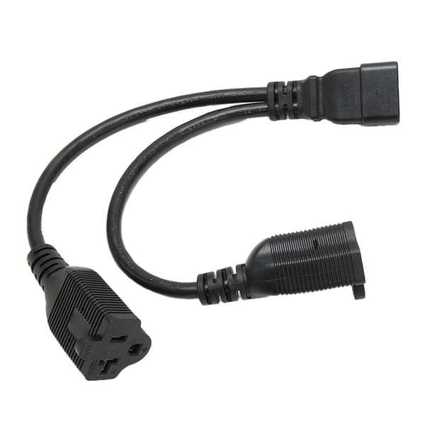 IEC320 C20 til 5 20R strømkabel Universal Standard Y-splitter strømadapterkabel til computer HDTV-skærm 0,3 m