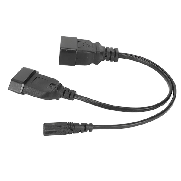 IEC320 C20 till IEC320 C7 EU-kontakt hona Y-splitteradapterkabel för professionell dator HDTV