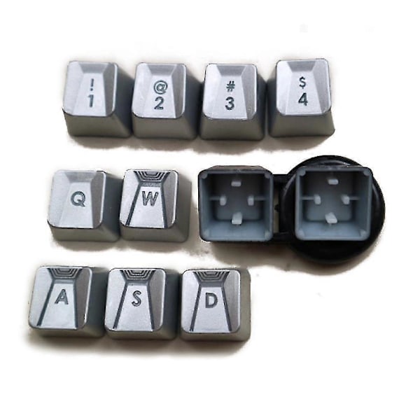 Tastaturhetter Erstatningsdeler For Romer G Bryter G910 G810 G413 Slitesterk 11 Taster Zekai Sølv