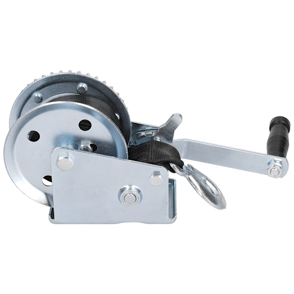 1200LBS Heavy Duty vinsch med 8M rem handvevkabel Gear Winch för båttrailer