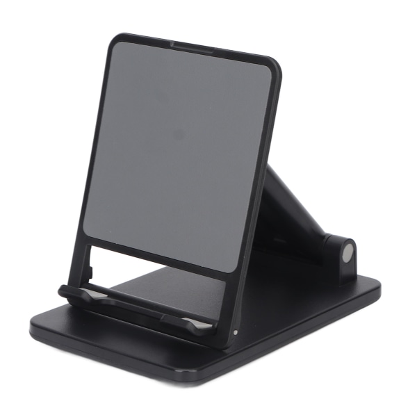 Mobiltelefonstativholder for skrivebord Sammenleggbare doble stenger for Iphone Nettbrett Smartphone for Live Streaming Opptak Svart