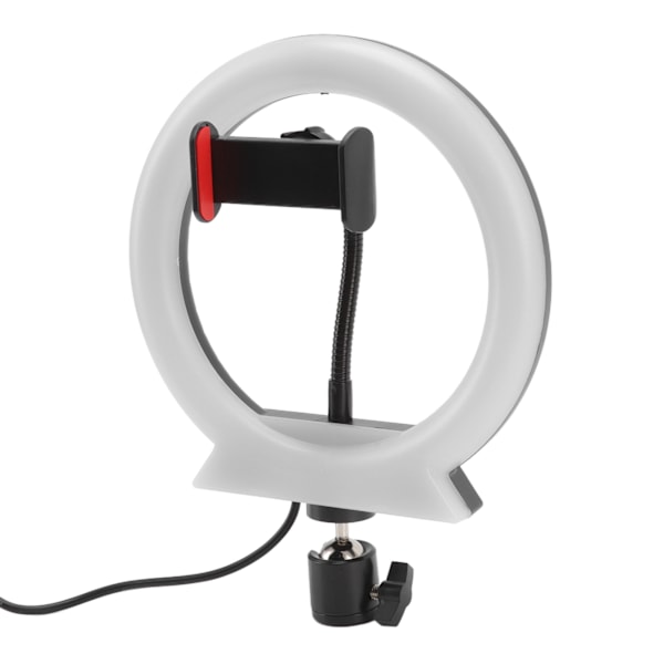 LED-sirkellys justerbart USB-lading RGB Live Fill Light med panorering og vippefunksjon for fotografering