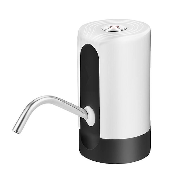 Vit Elektrisk Vattenbehållare 5 Gallon Bärbar USB Laddningsbar Pump för 2-5 Gallon Flaskor