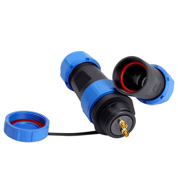 SP21 IP68 2-benet vandtæt plastik luftfartsstik kabel inline-stik (2-benet)