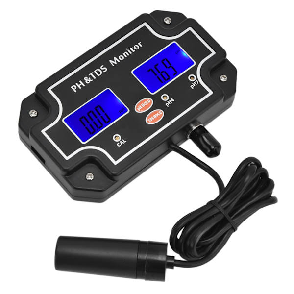 PH TDS-monitor LCD digital multifunktionell vattenkvalitetsanalys testare EU-kontakt 230V PH‑2683