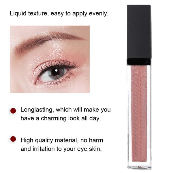 Glitter Ögonskugga Långvarig Flytande Läppstift Ögonmakeup Kosmetika 06#