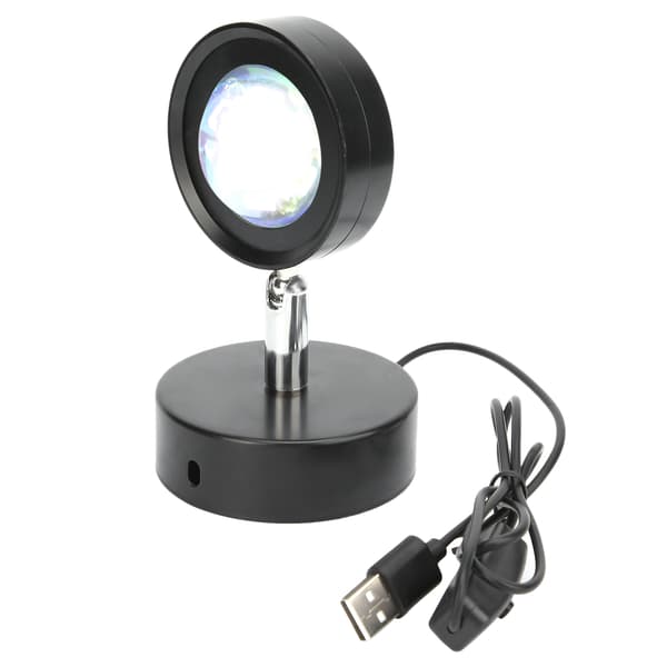 USB-projektorlampe Husholdningsprojeksjonslampe Stueveggdekorasjonslys Solfarge