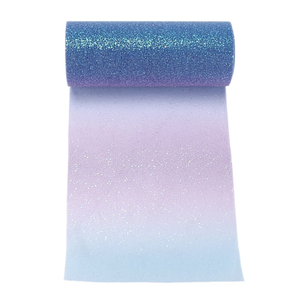 Regnbågsglitter tyll lång flexibel utsökt praktisk bred applikation gnistrande tyll för bröllopsfestGradient blå