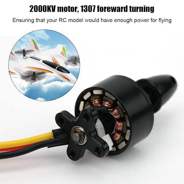 2000KV RC bagmotor til WLtoys X450 lodret start og landing fly