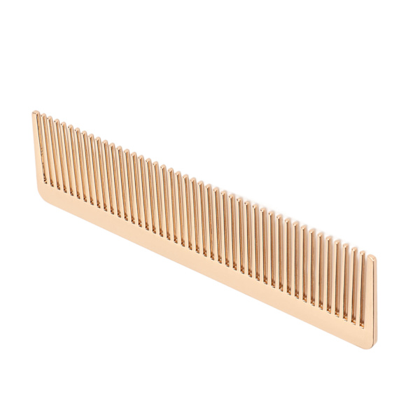 Hårkam Mini brede tenner styling sinklegering bærbar skjeggkam for hjemmesalong Golden