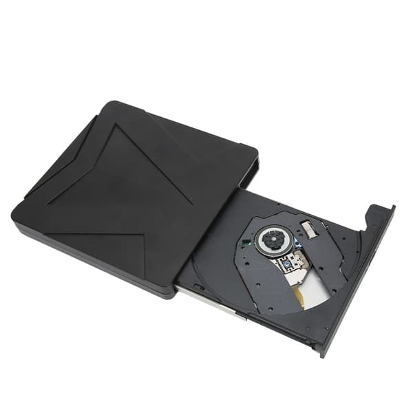 Extern DVD-enhet 5 Gbps USB3.0 Typ C Dubbelt gränssnitt Slim bärbar multifunktionell CD DVD-brännare för datorer Svart