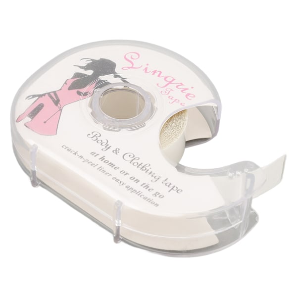 2 ruller kvinner dobbeltsidig tape med dispenser Transparent for moteklær Kropp All hud