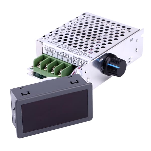 12V-80V DC 30A PWM Variabel Digital LCD-display DC-motorhastighetsregulator med fodral