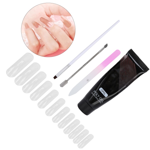 Negle Extension Tool Set UV Gel Polish Nail Tip File Dead Skin Tang Manicure Tool#A