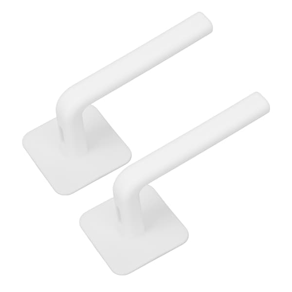 2 stk selvklebende hattehylle oppbevaring display multifunksjonell hattehenger med baklim hvit