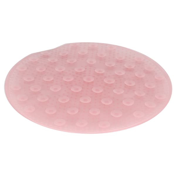 Fotgnuggande ryggmassagekudde Halkfri sugkoppsmassageplatta för badrum (rosa)