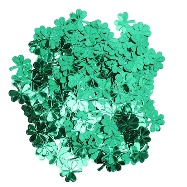 Kløver Paljetter Dekorative Skinnende Shamrock Konfetti Håndverk Ferie Gave Dekorasjon
