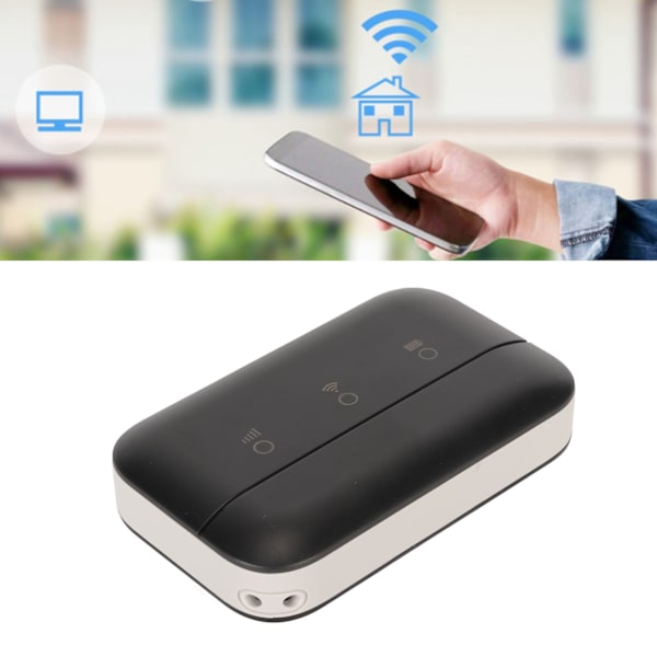 Mobilt WiFi Hotspot med SIM-kortplads Understøttelse 3G 4G 10 Brugere 3000mAh Batteri Bærbar WIFI til mobiltelefon Laptop Sort