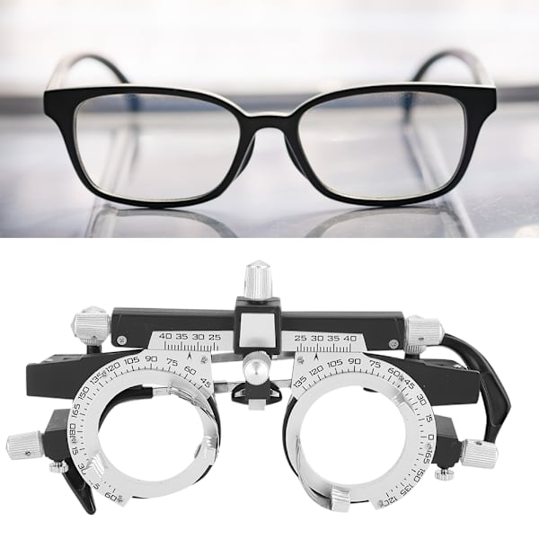 Profesjonell justerbar optisk prøvelinseinnfatning Briller Optometrisk innfatning PD 48-80 mm